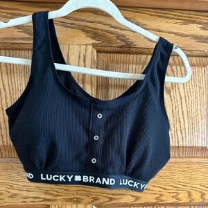 Lucky Brand Black Sports Bra